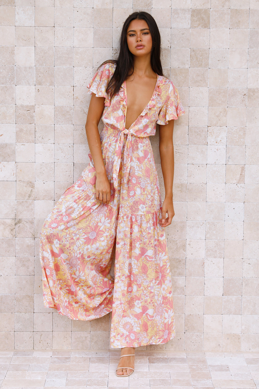 Natural Heights Jumpsuit Floral