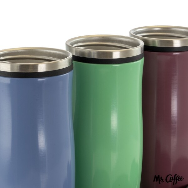 12.5 Ounce Stainless Steel Insulated Thermal Travel Mug Trio Set