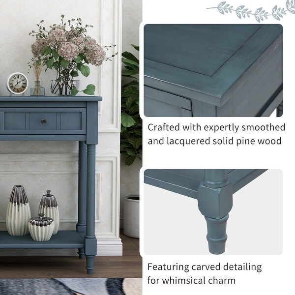 Series Console Table Traditional Design with Two Drawers