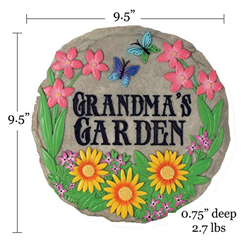 Spoontiques 13278 9 in. Stepping Stone - Grandmas Garden