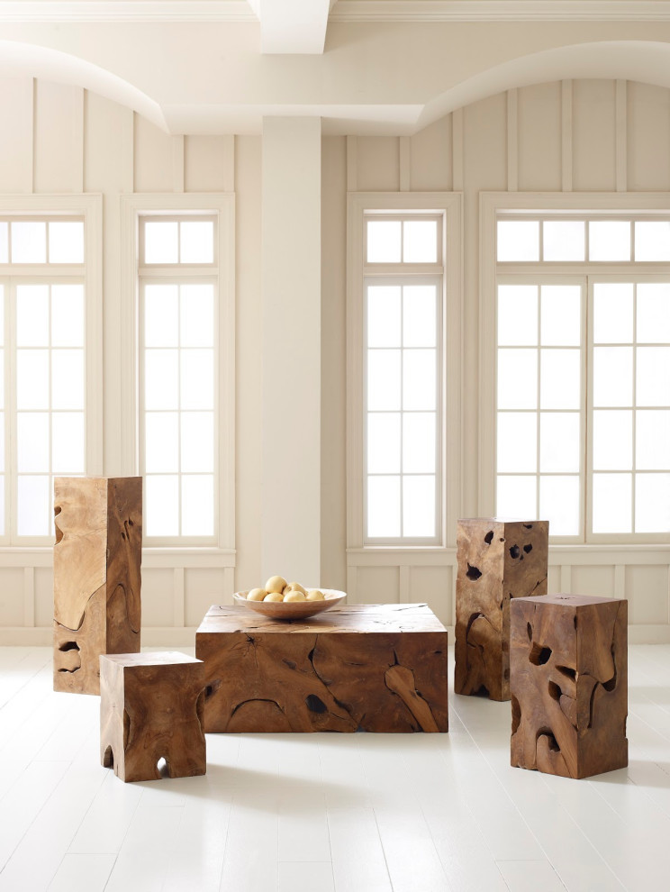 Teak Slice Coffee Table   Rustic   Coffee Tables   by Phillips Collection  Houzz