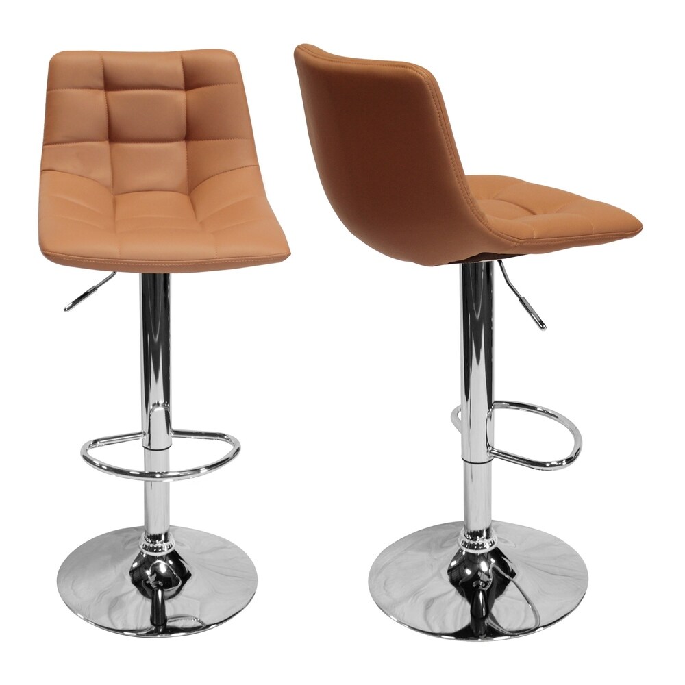 Best Master Furniture Adjustable Swivel Modern Bar Stools (Set of 2)