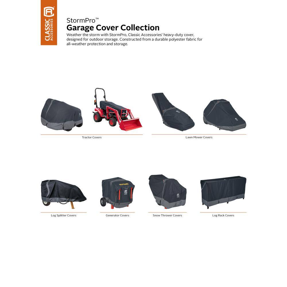 Classic Accessories StormPro 82 in. L x 50 in. W x 47 in. H Large Rainproof Heavy-Duty Tractor Cover 52-240-041001-EC