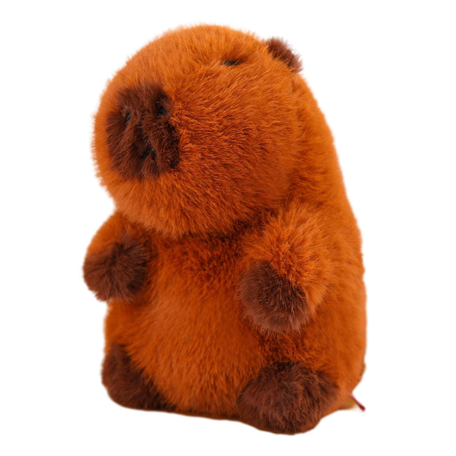 Plush Figure Toy Capybara Car Cute Capybara Stuffed Animal For Friends Gifts 25cm Without Hair