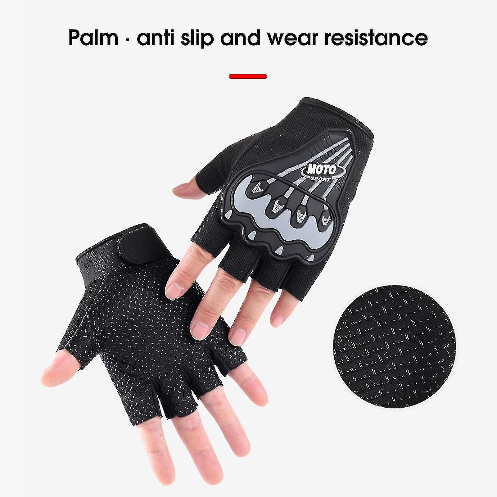 1 Pair Half Finger Fitness Gloves Shock Absorption Cycling Equipment Wide Applications Bicycle Gloves For Running