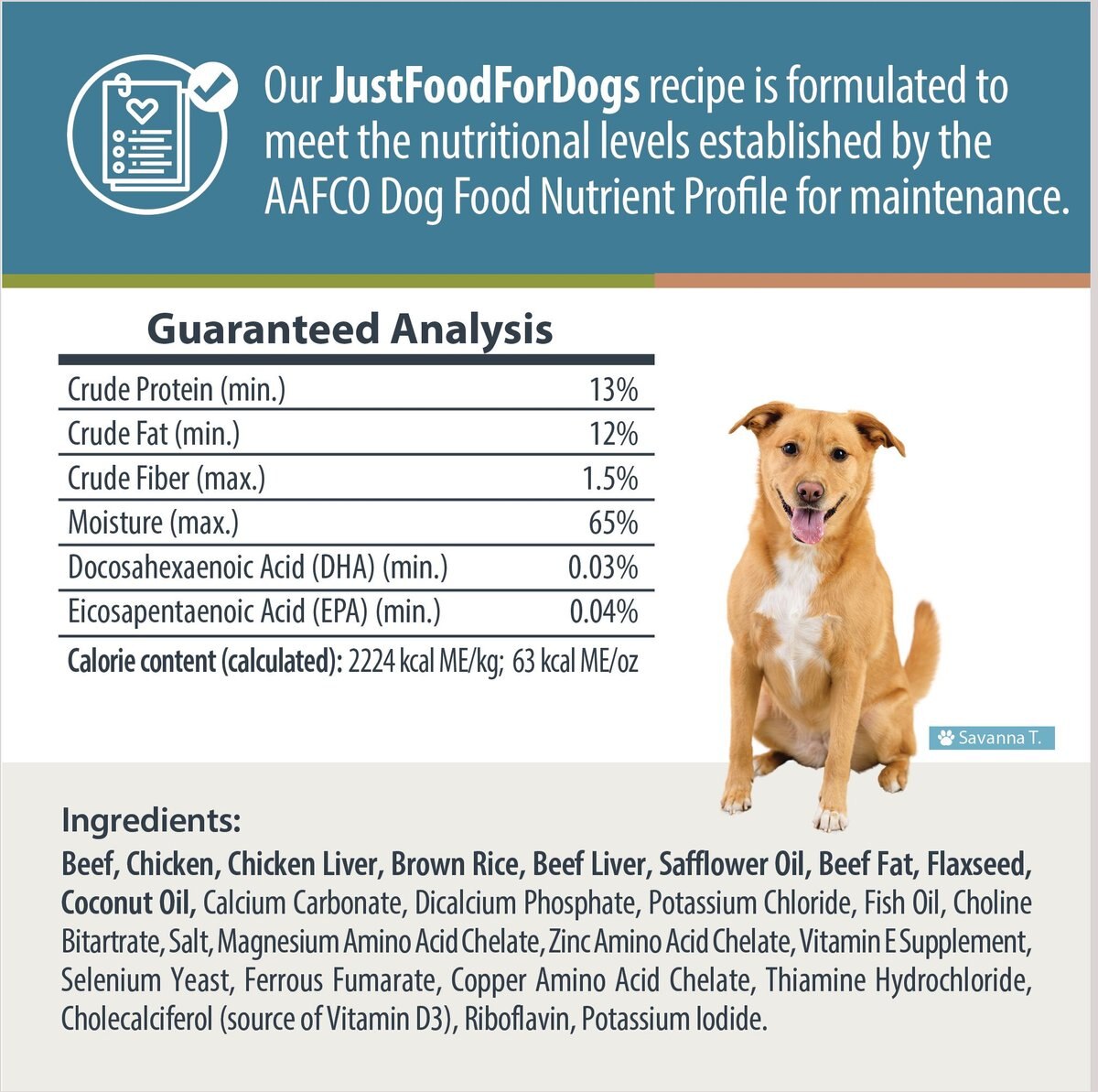 JustFoodForDogs Veterinary Diet Critical Care Support Frozen Human-Grade Fresh Dog Food