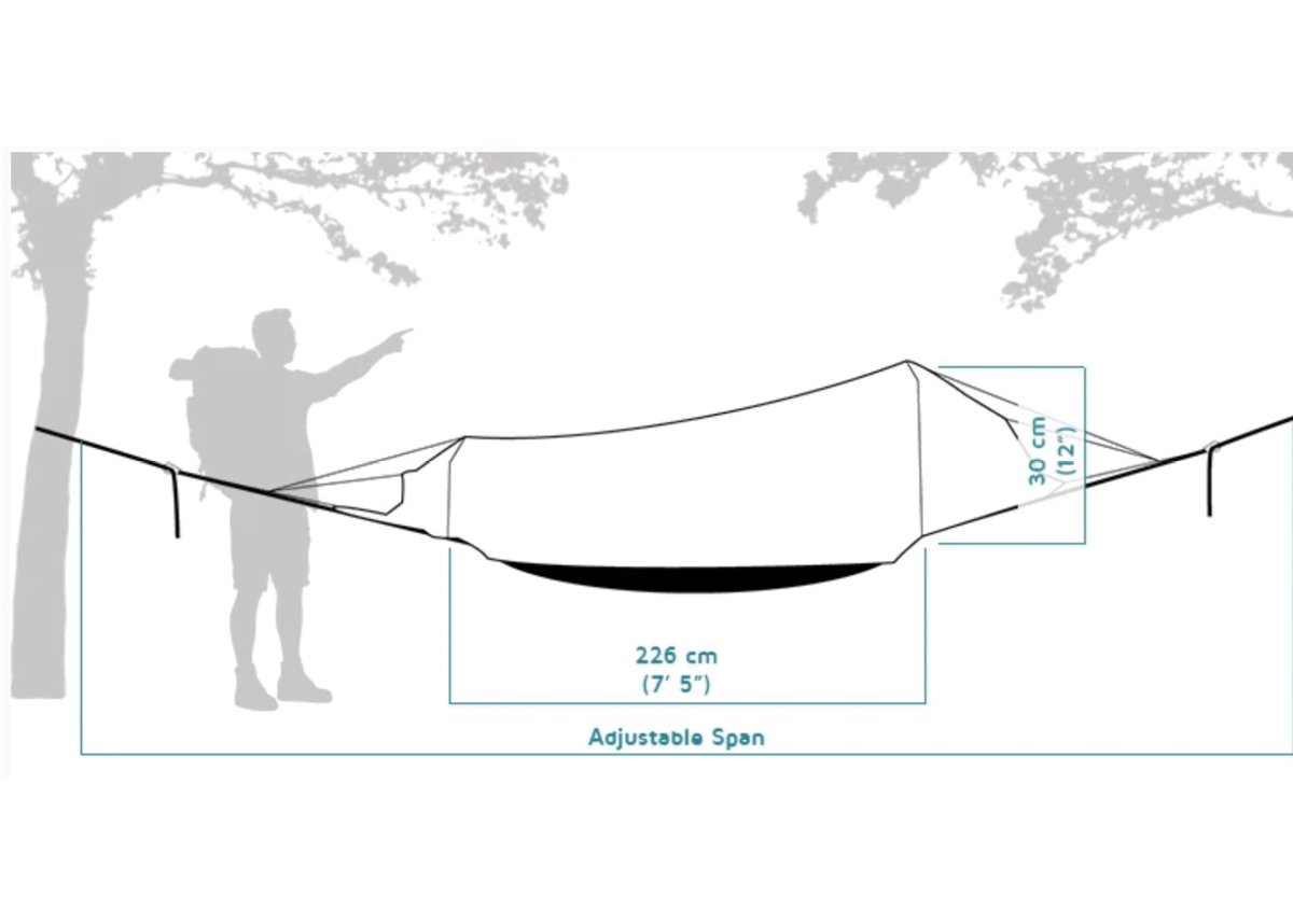 Crua Outdoors Hybrid 1-person Tent or Hanging Hammock Set， Sleeping Bag， Self-Inflating Mattress， Tree Straps， Green