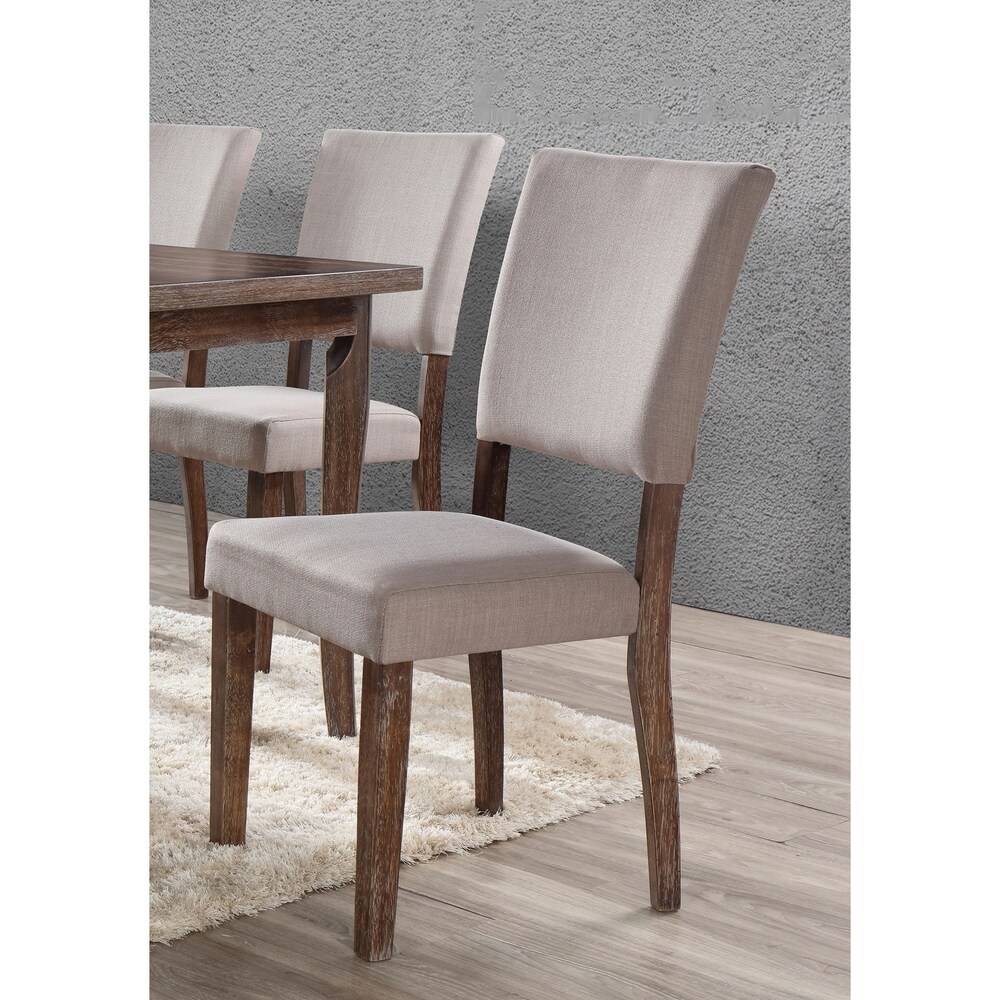 Best Master Furniture Antique Natural Oak Side Chair (Set of 2)