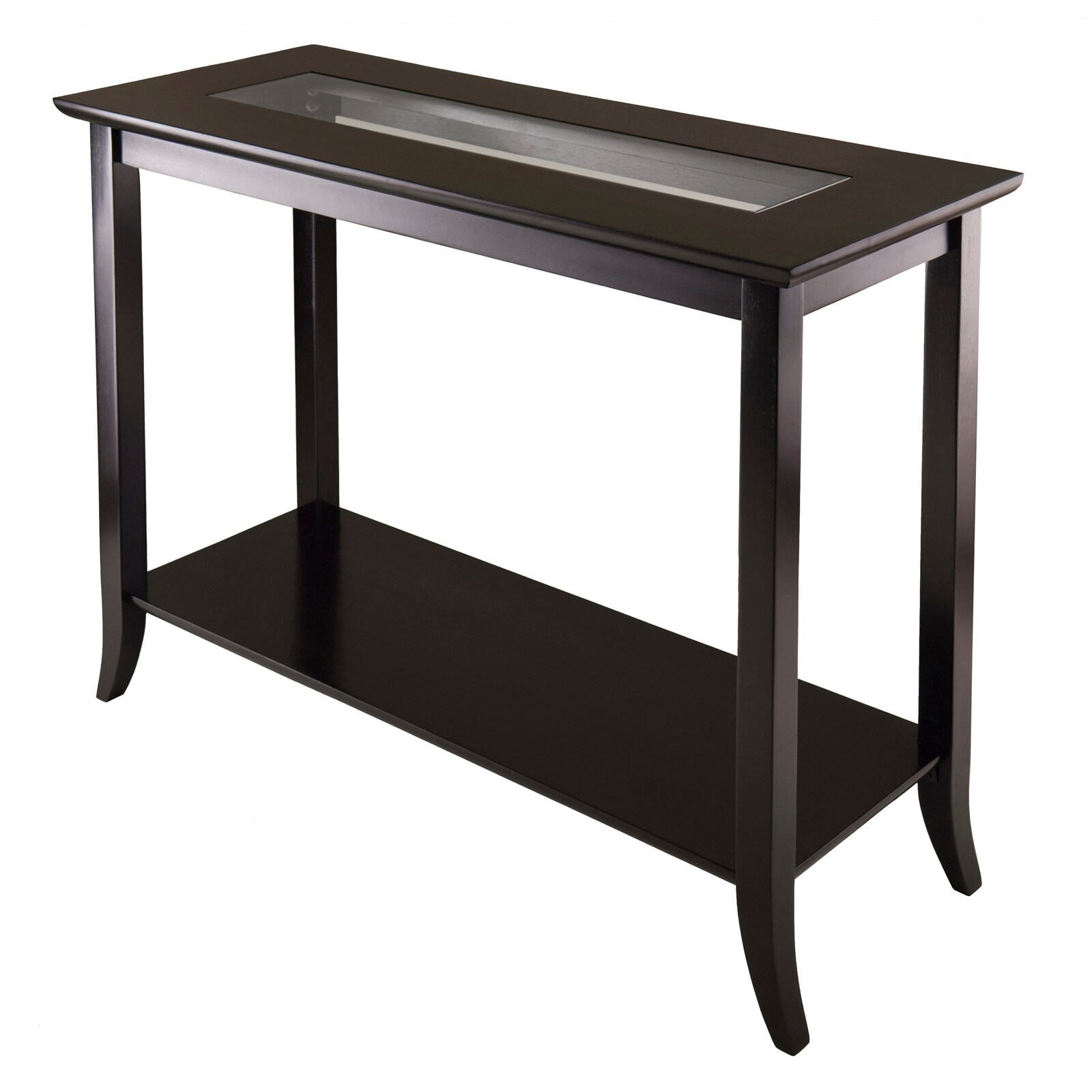 Genoa Rectangular Console Table， Espresso - 40 x 16.34 x 29.92 inches