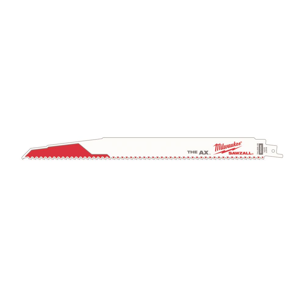 Milwaukee 12 in. 5 TPI The Ax SAWZALL Blade 5PK 48-00-5027 from Milwaukee