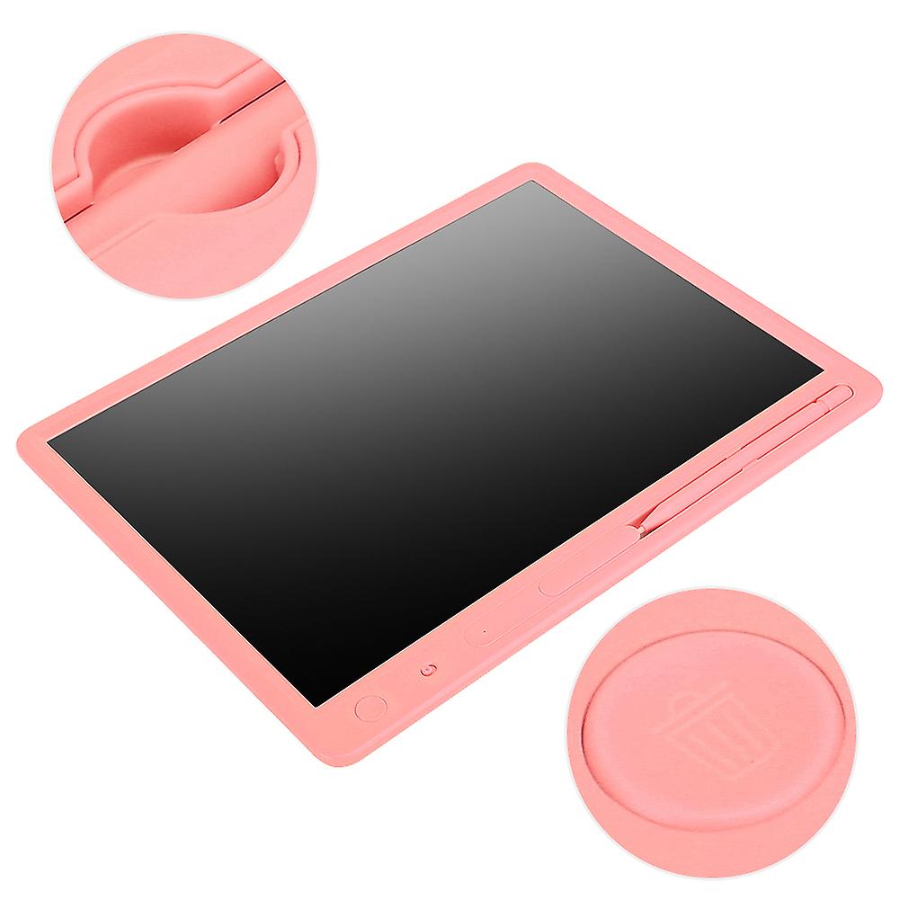 15 Inch Lcd Writing Pad Light Energy Electronic Blackboard Color Handwriting Drawing Boardpink