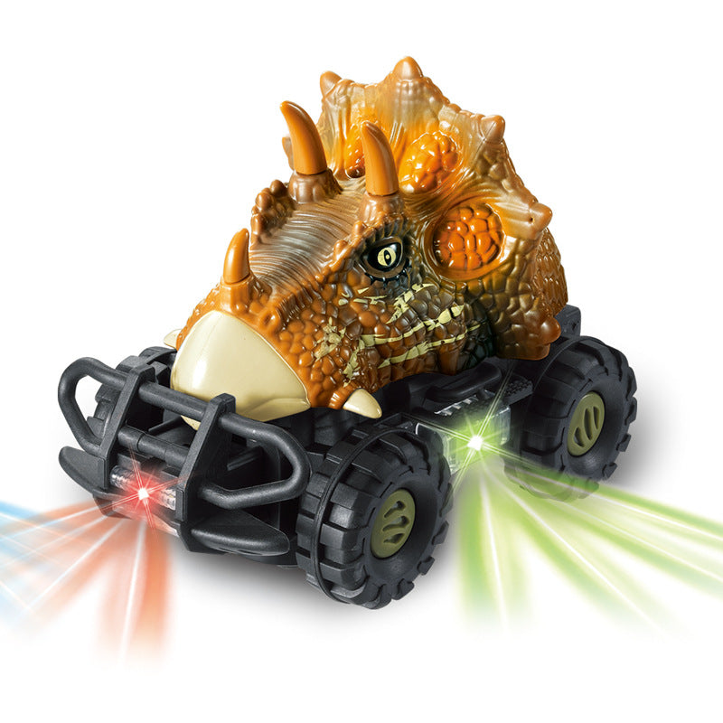 Cooltop Pull Back Cars with  LED and Sound for Kid 3-12 Years Old，  Dinosaur Vehicles Kid-Handled Car Gifts Toys for Christmas， Birthday Gift