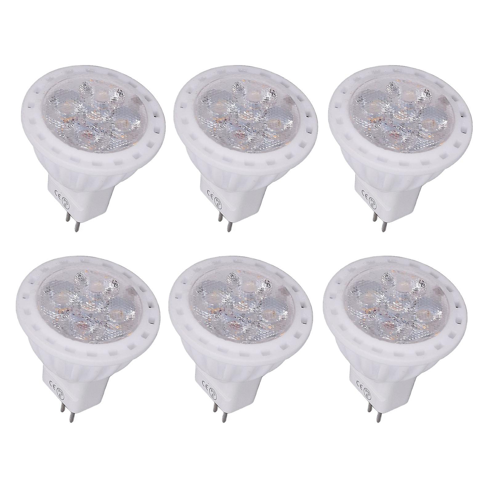 6pcs 360LM LED Light Bulbs MR11 4W 12V Spot Light Bulbs with GU4 Bi Pin Base for Home Hotel Warm Light 3000K