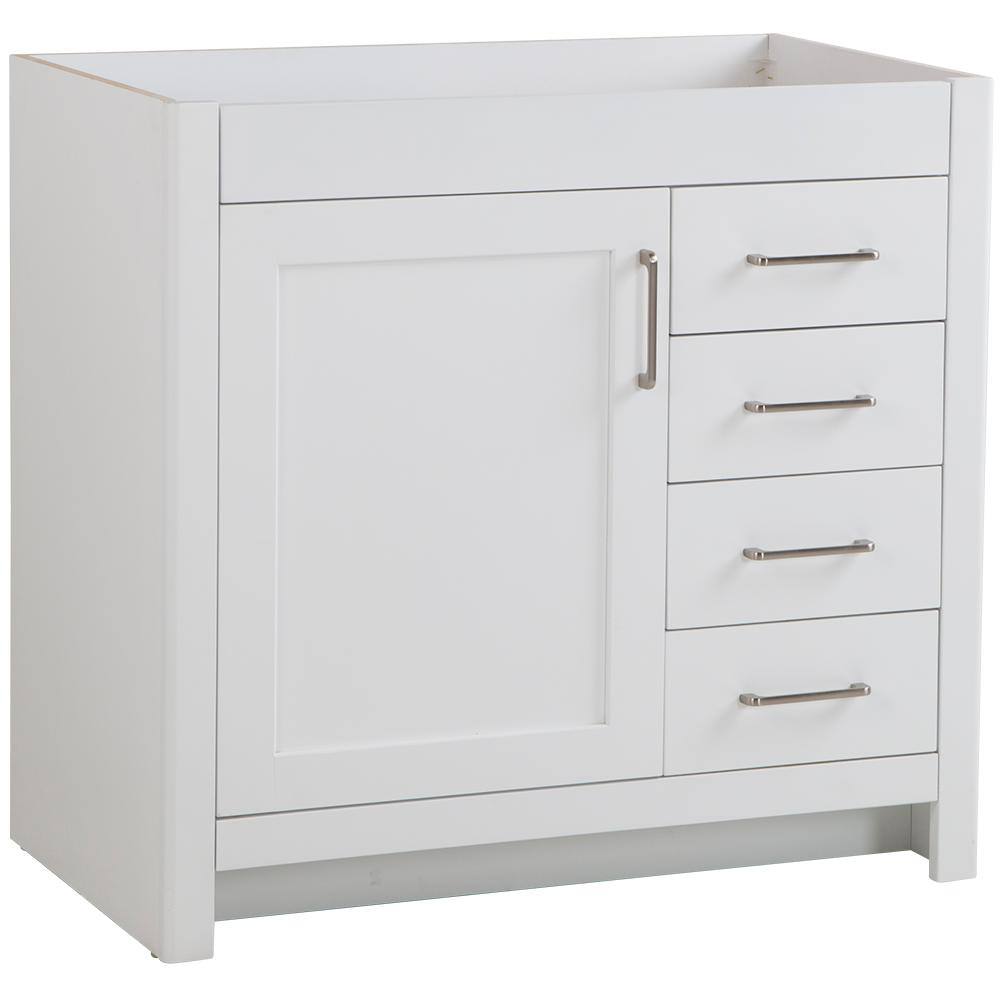 Home Decorators Collection Westcourt 36 in. W x 21 in. D x 34 in. H Bath Vanity Cabinet Only in White WT36-WH