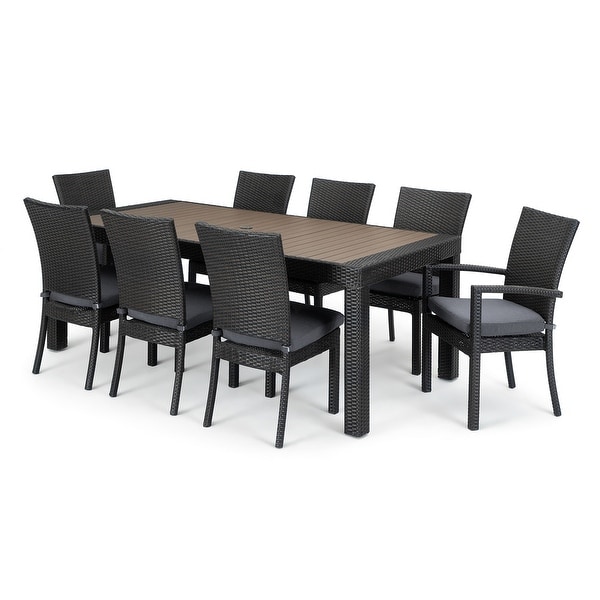 Deco 9 Piece Aluminum Outdoor Patio Dining Set