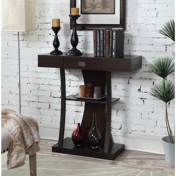 Copper Grove Helena 1 Drawer Console Table with Shelves