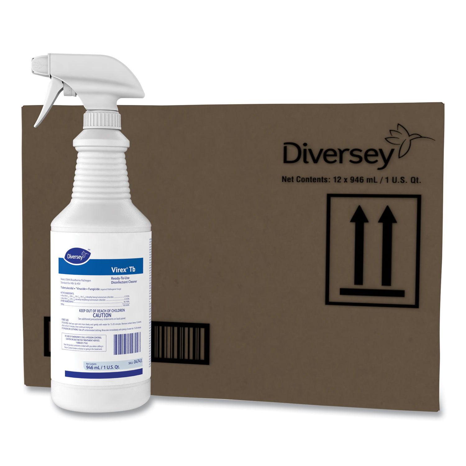 Virex TB Disinfectant Cleaner by Diverseyandtrade; DVO04743