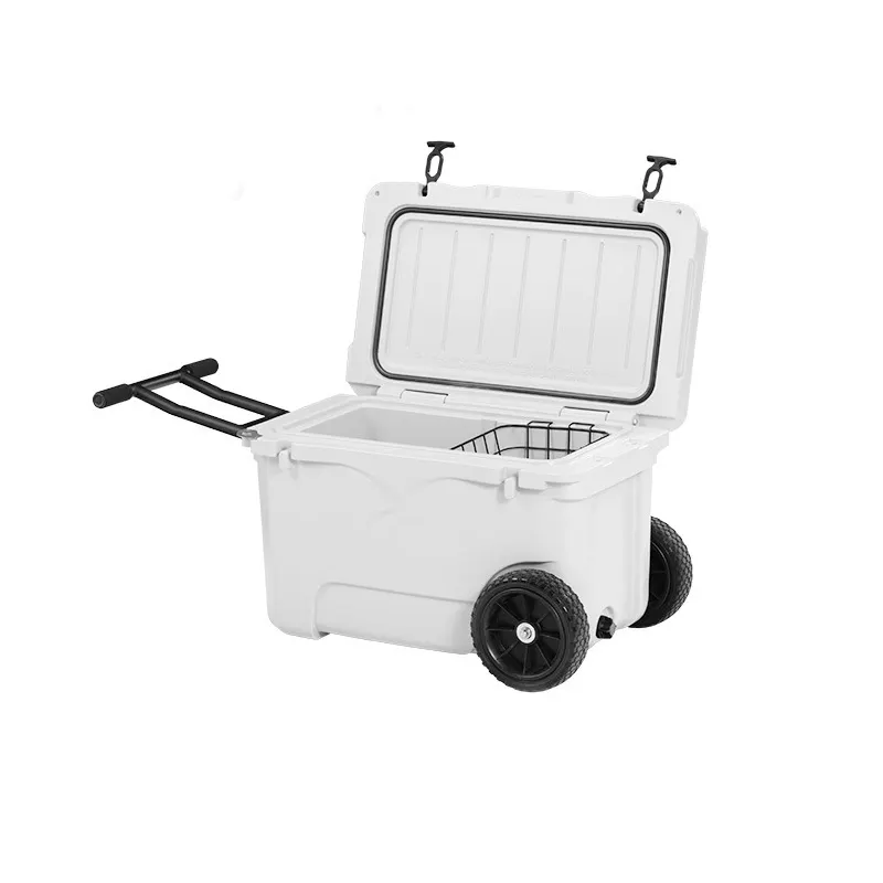 wholesale camping plastic oem outdoor picnic fish transport ice double walled cooler box for fishing programmable