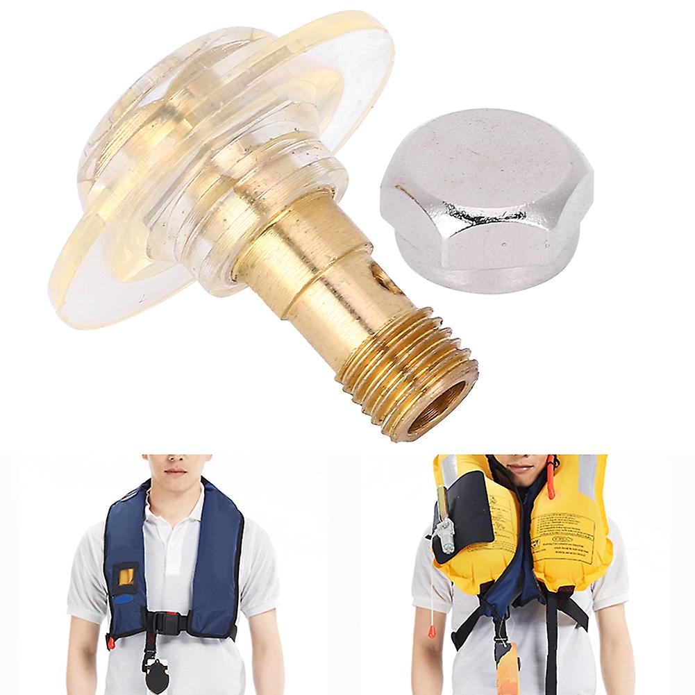 1pcs Metal Plastic Lightweight Inflatable Life Jacket Outdoor Swimming Vest Valve Core Special Tool Accessory