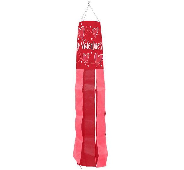 Briarwood Lane Valentineu2019s String Of Hearts Valentine x27 s Day Windsock Wind Twister 40x6