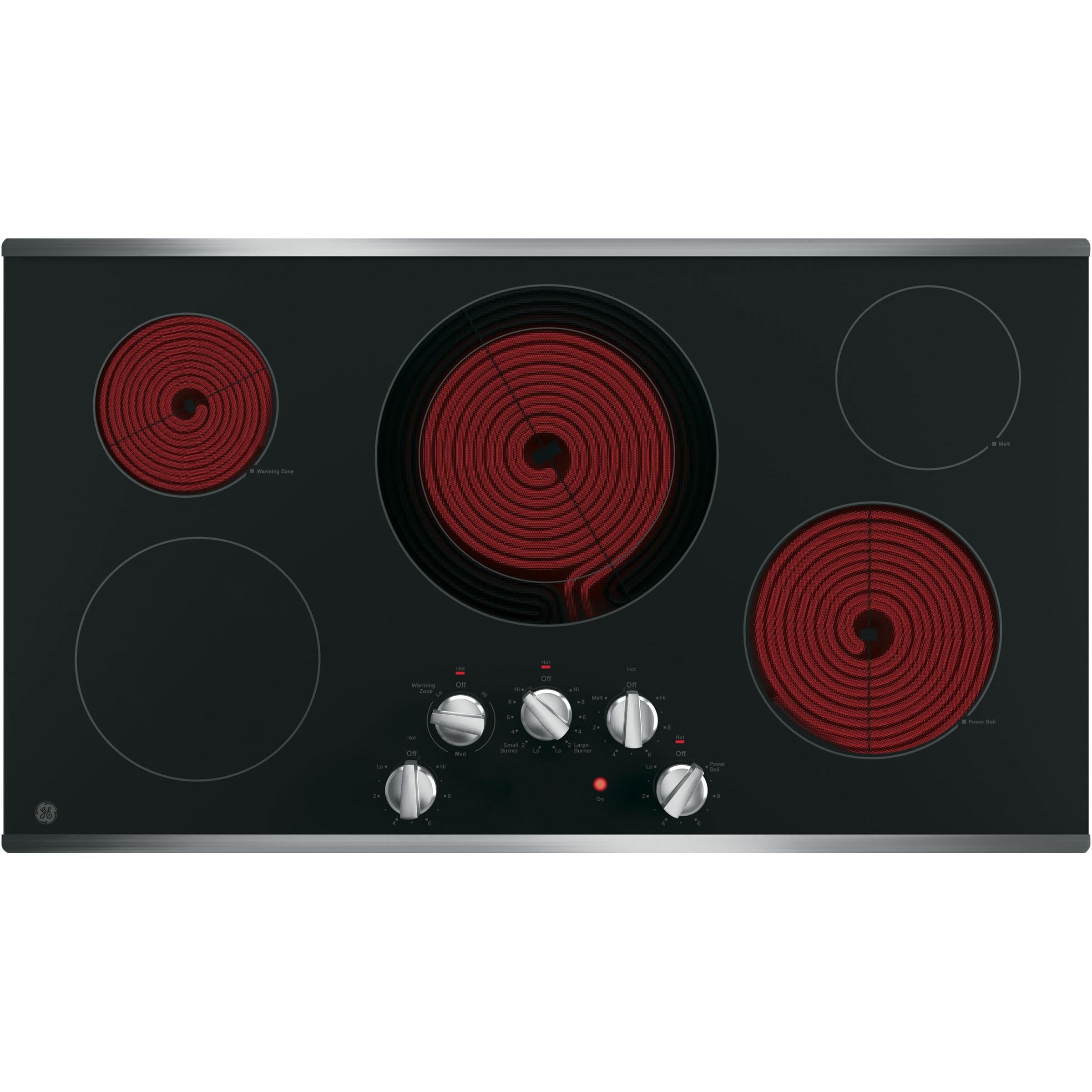 GE 36-inch Built-In Electric Cooktop JP3036SLSS