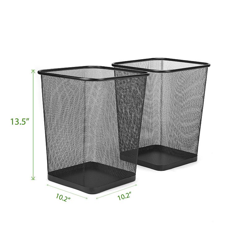 Mind Reader 2-piece Garbage Wastebasket Set