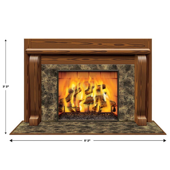 Beistle 20193 Fireplace Insta View  creates a scen...