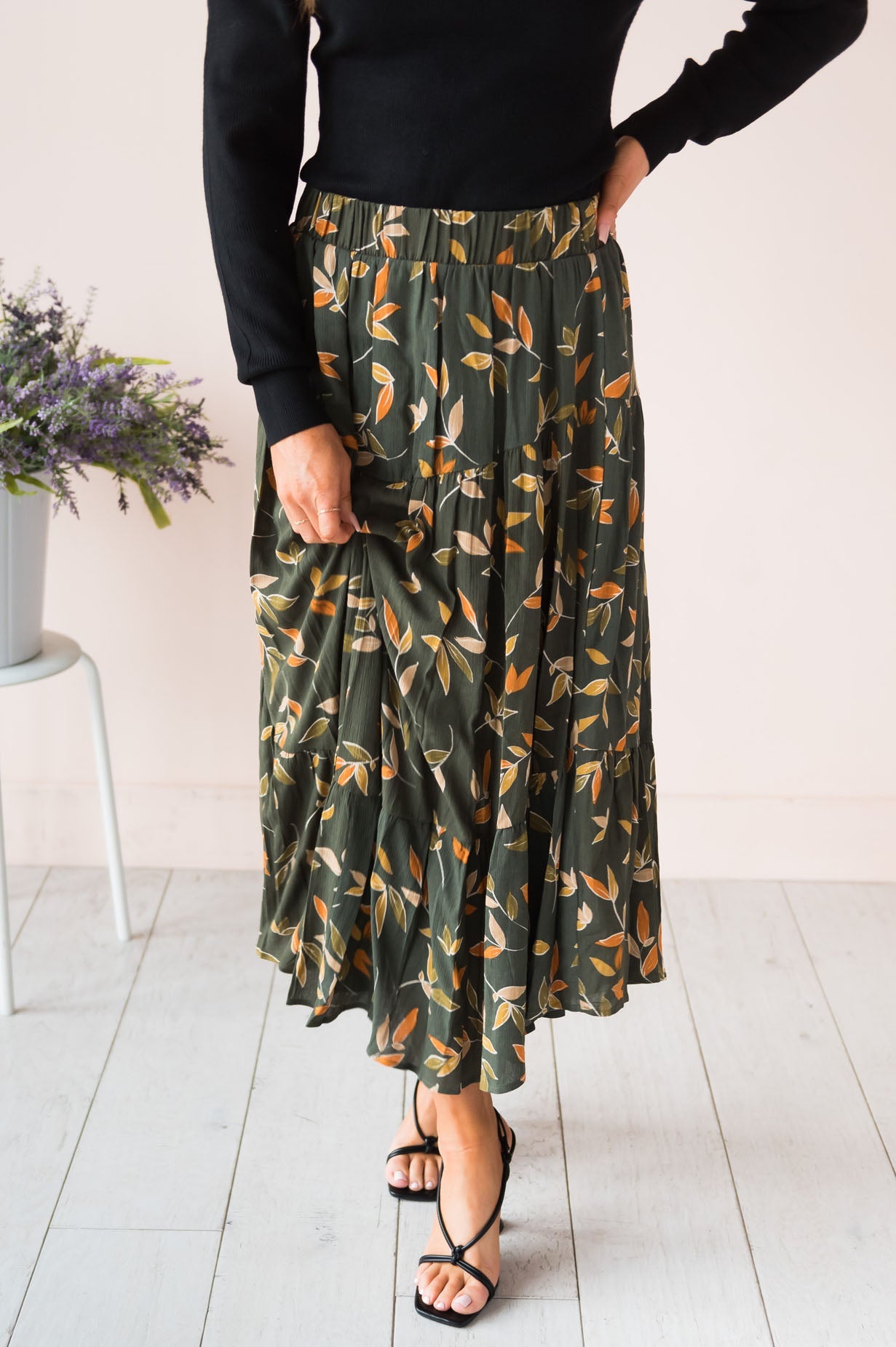 Leaves Are Changing Modest Skirt