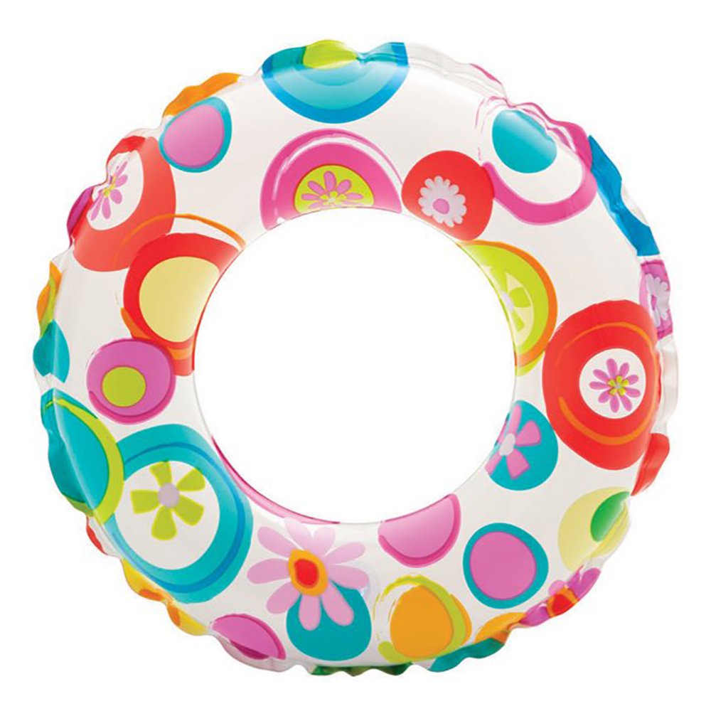 Intex Inflatable 20-Inch Lively Ocean Friends Print Kids Tube Swim Ring (6 Pack)