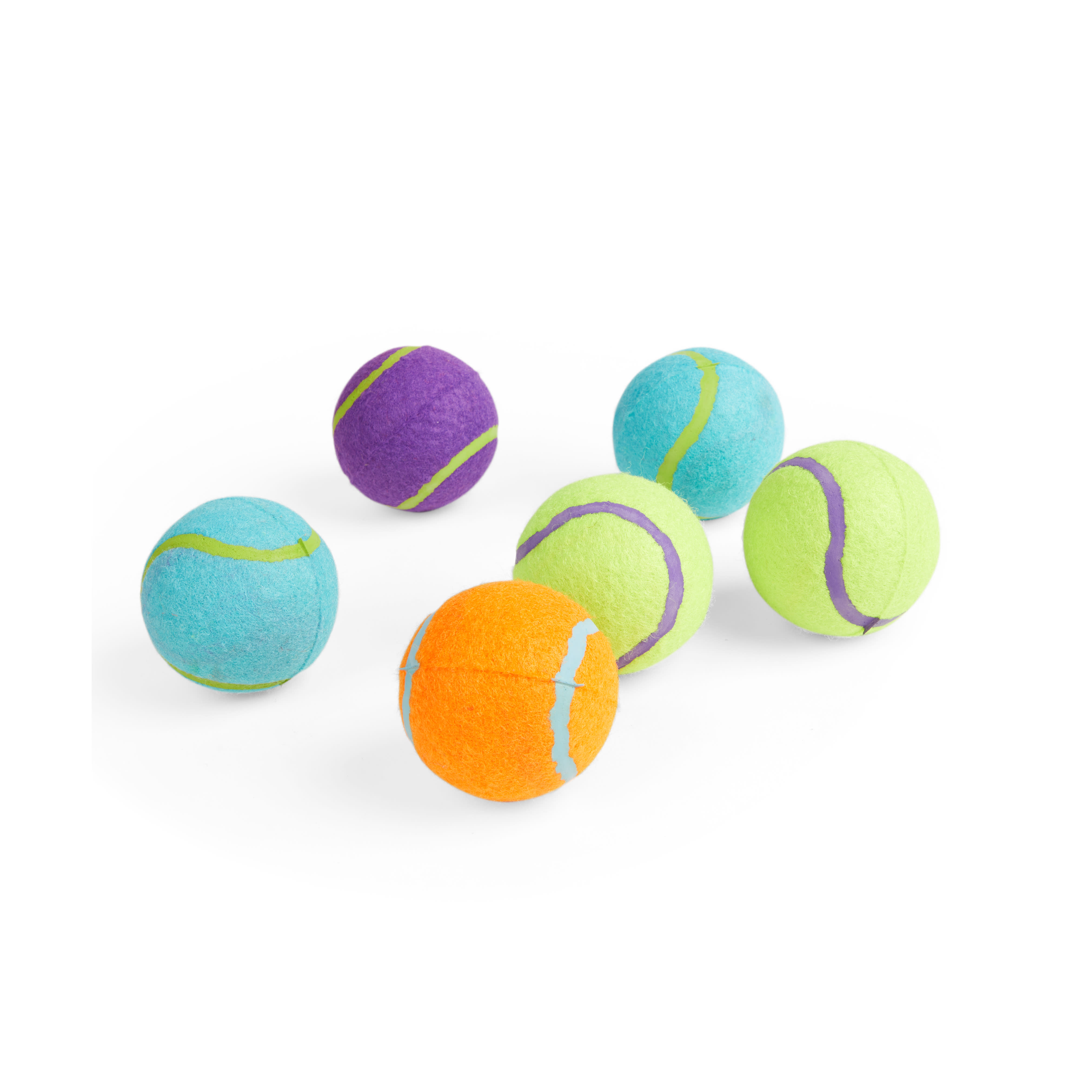 LEAPS  BOUNDS X-Small Tennis Balls Dog Toy， Pack of 6