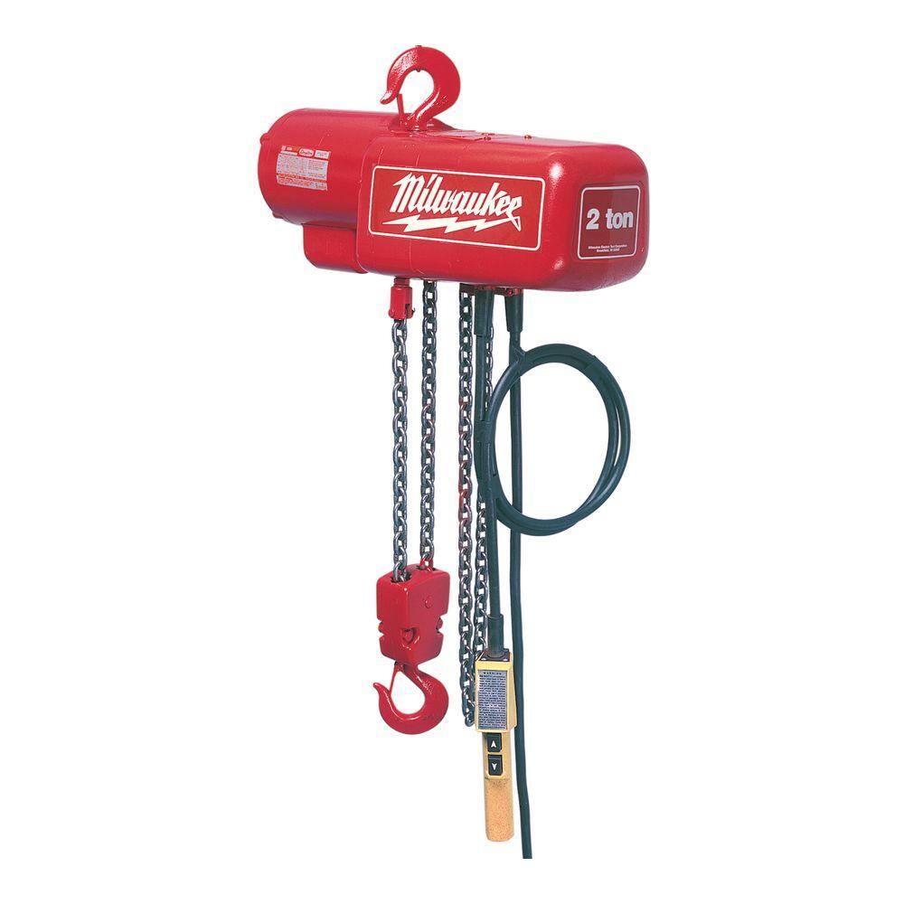 MW 12-Ton 15 ft. Electric Chain Hoist 9561