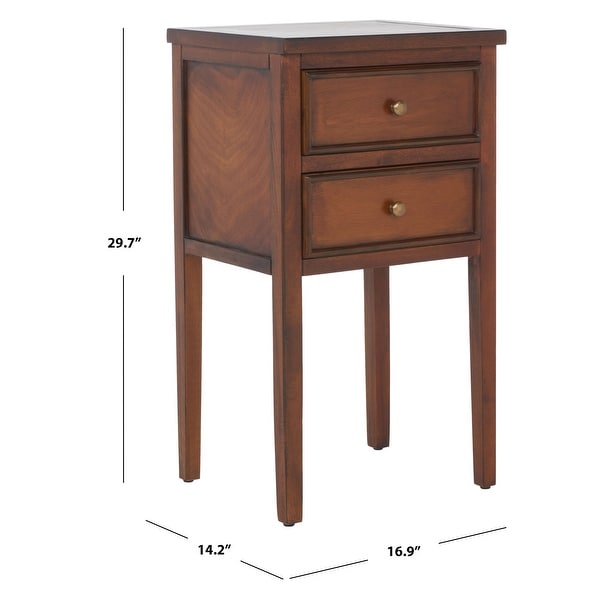 SAFAVIEH Toby Brown End Table - 16.9