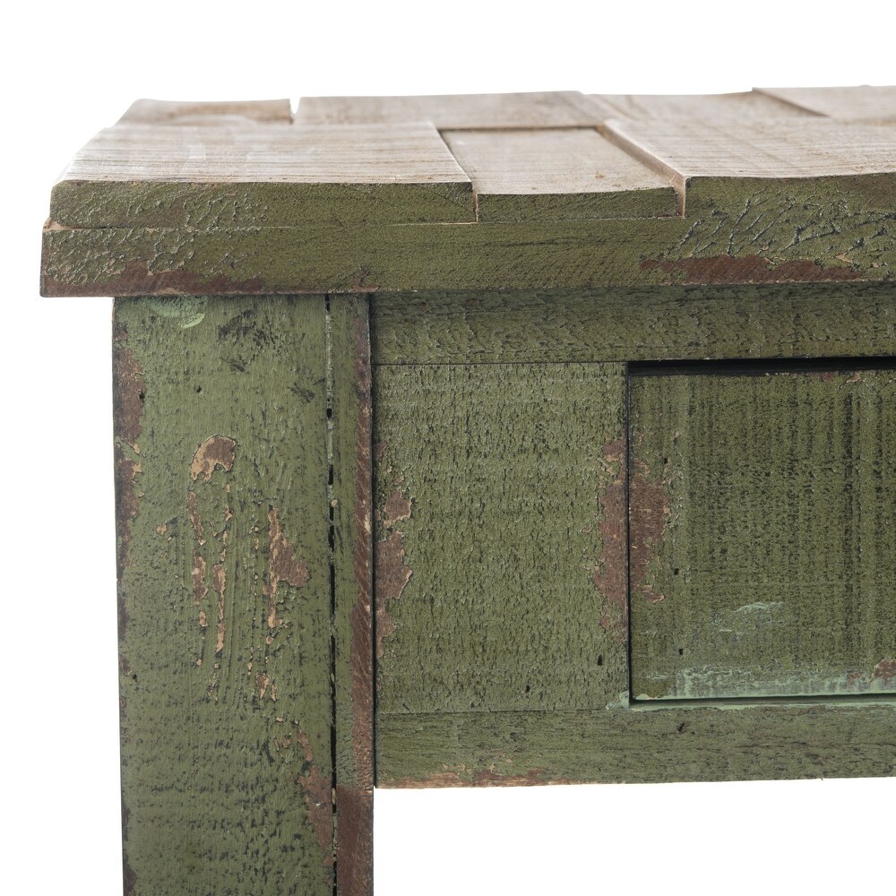 SAFAVIEH Alfred Antique Green Accent Table   21\