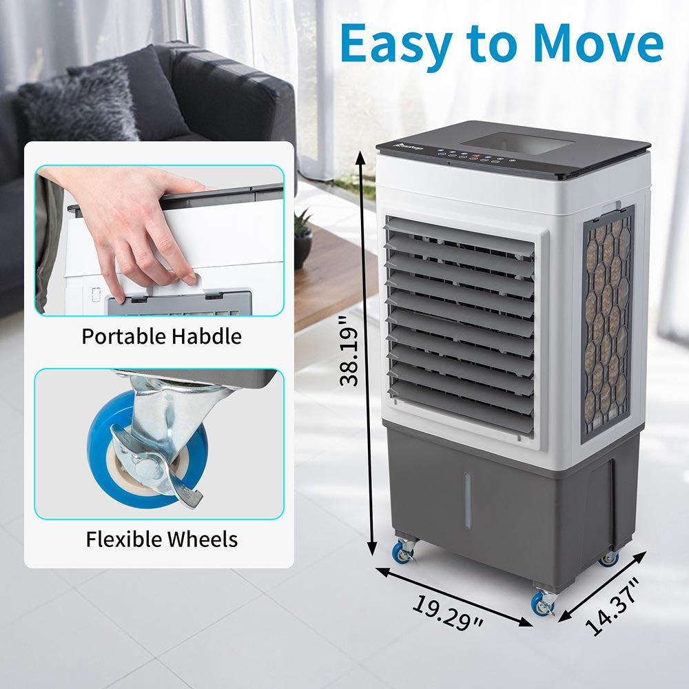 Yescom Portable Swamp Evaporative Cooler 120W 40L 2650 CFM