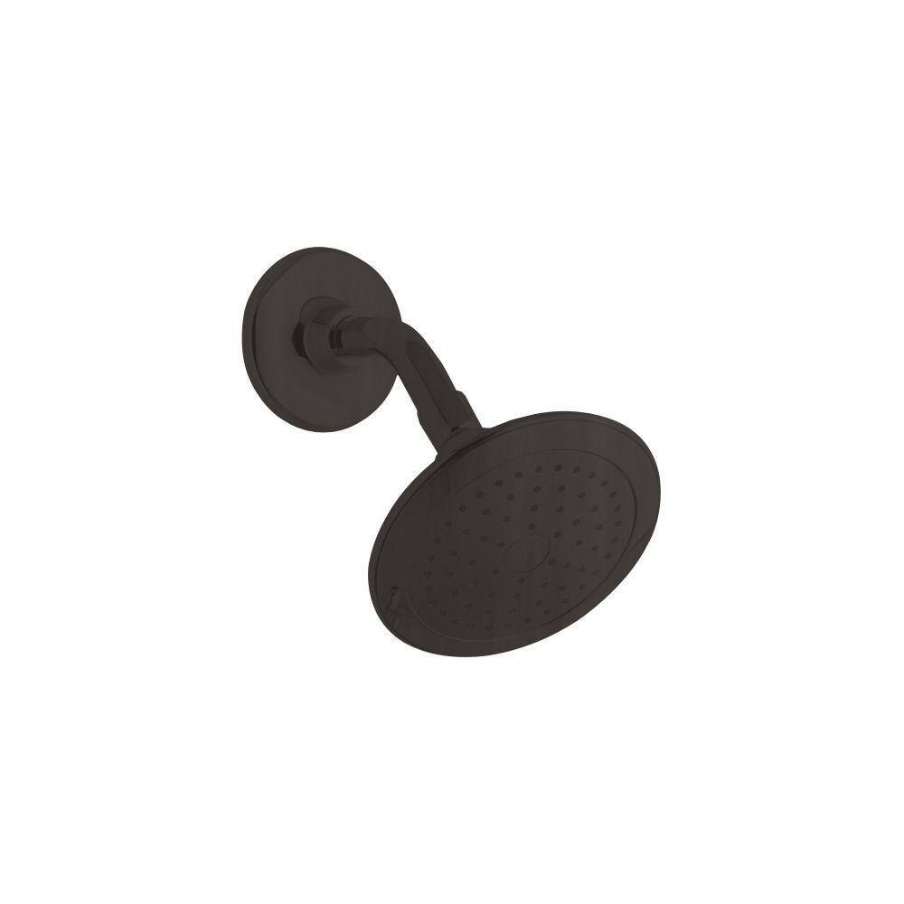 KOHLER Alteo 1-Spray 5.7 in. Single Wall Mount Fixed Shower Head in Oil-Rubbed Bronze K-45123-2BZ