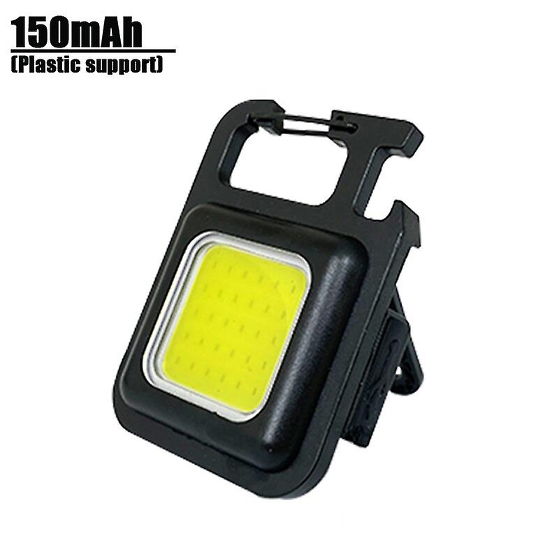 Mini Magnetic Cob Keychain Light 1000lumens Bright Usb Rechargeable Flashlight 4 Light Modes