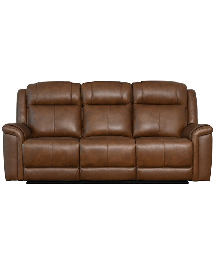 Abbyson Living Gilmore 86.6 Leather Manual Reclining Sofa