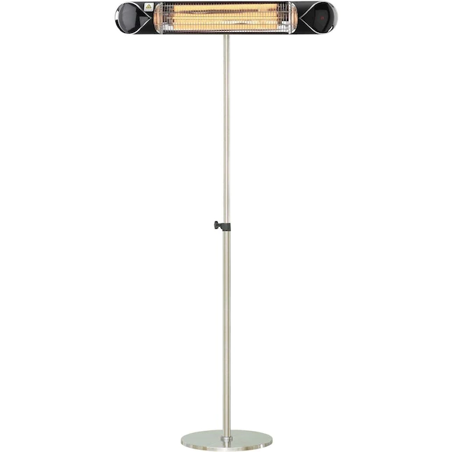 Hanover HAN1052ICBLK-SD 5118-BTU 120-Volt Silver/Black Steel Electric Patio Heater