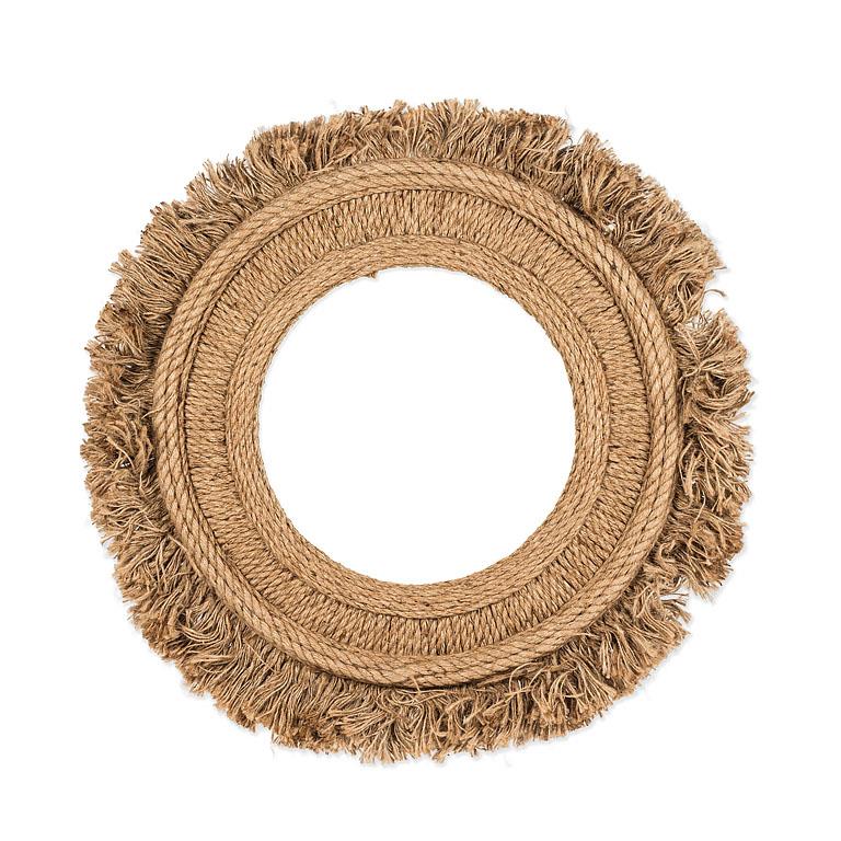 Large Fringe Rope Mirror