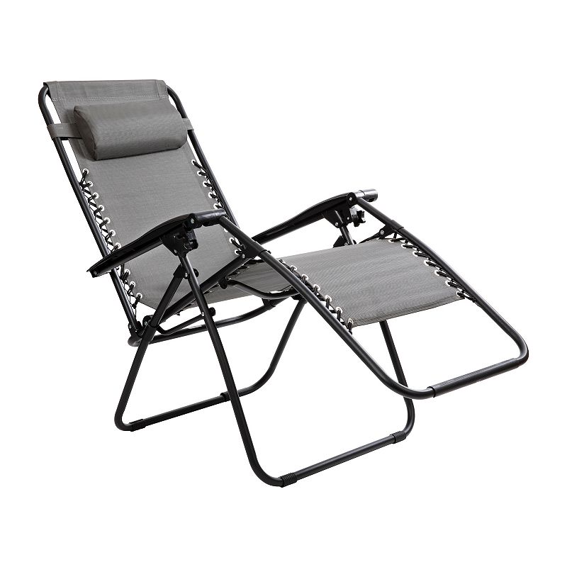 Flash Furniture Adjustable Folding Zero Gravity Reclining Lounge Chair 2-piece Set