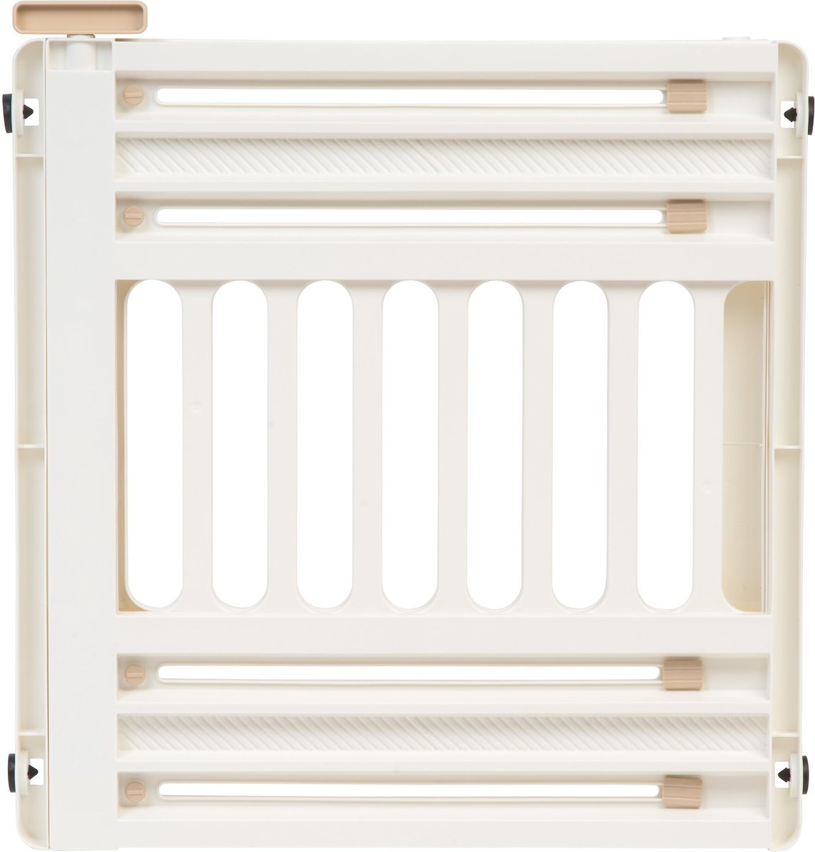 IRIS USA Expandable Dog Gate， 24-39-in， White