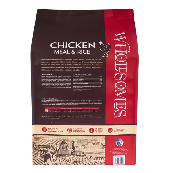 Sportmix 40 lb Wholesomes Chicken Meal and Rice Dog Food