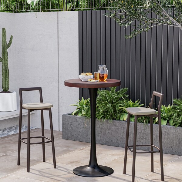 COSIEST Outdoor Patio Mosaic Bar Table