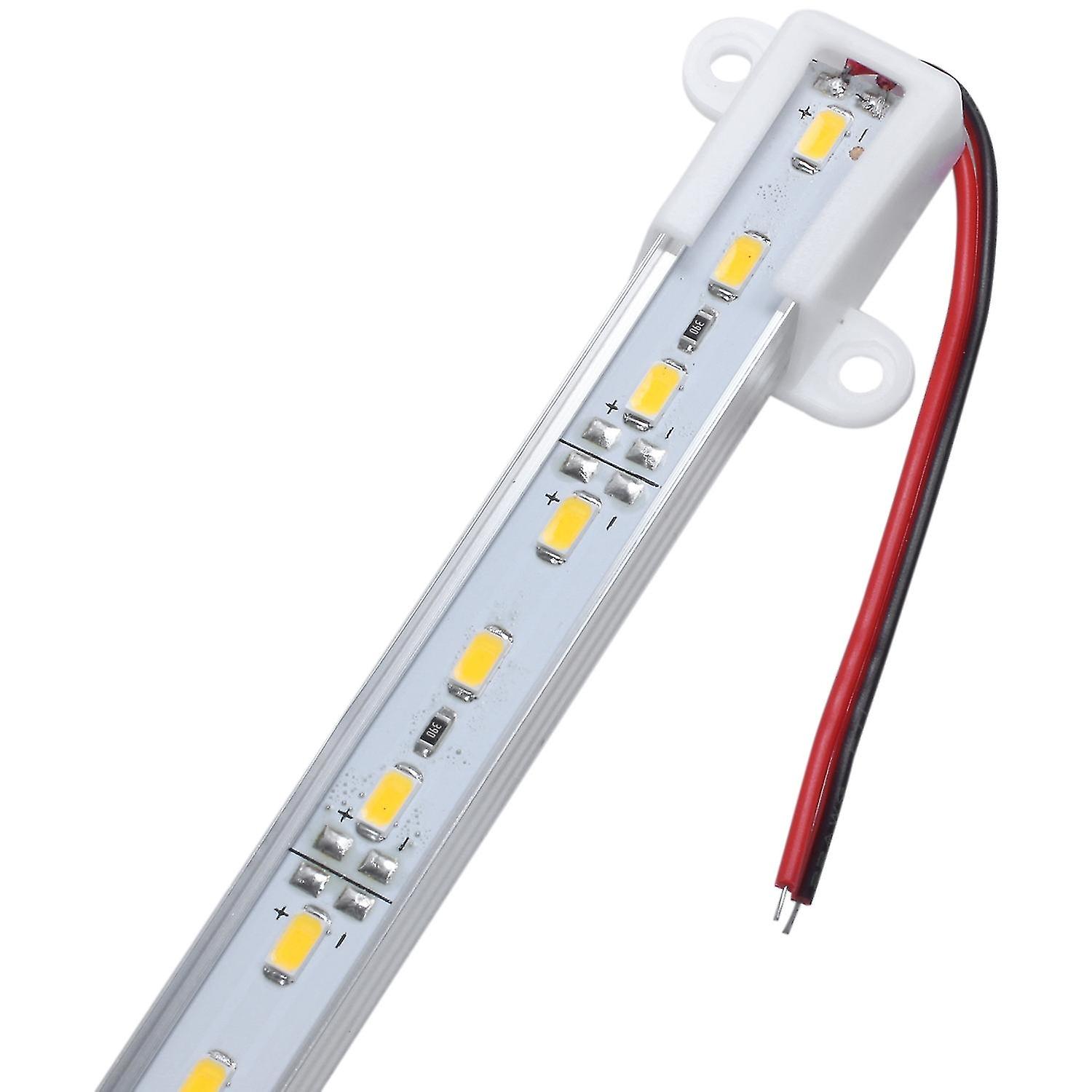 50cm 12v 36 Led 5050 Smd Hard Strip Bar Light Aluminum Rigid Warm White