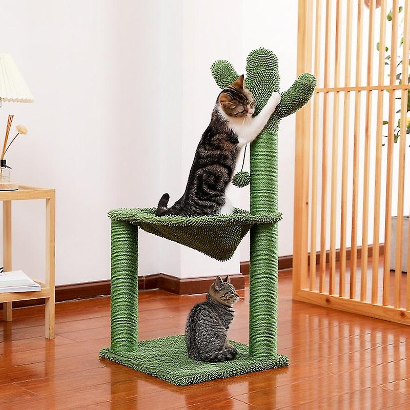 Cactus cat - scratching post with sisal rope