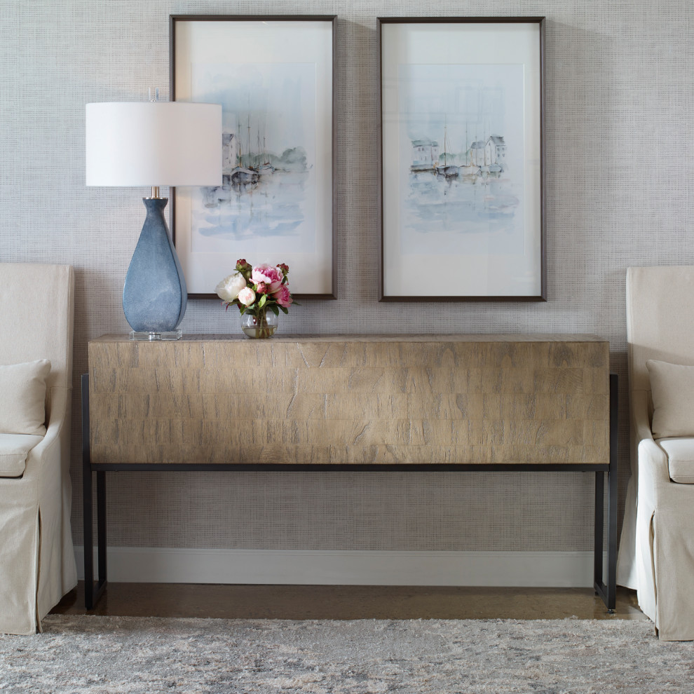 Uttermost Nevis Contemporary Console Table   Modern   Console Tables   by Zin Home  Houzz