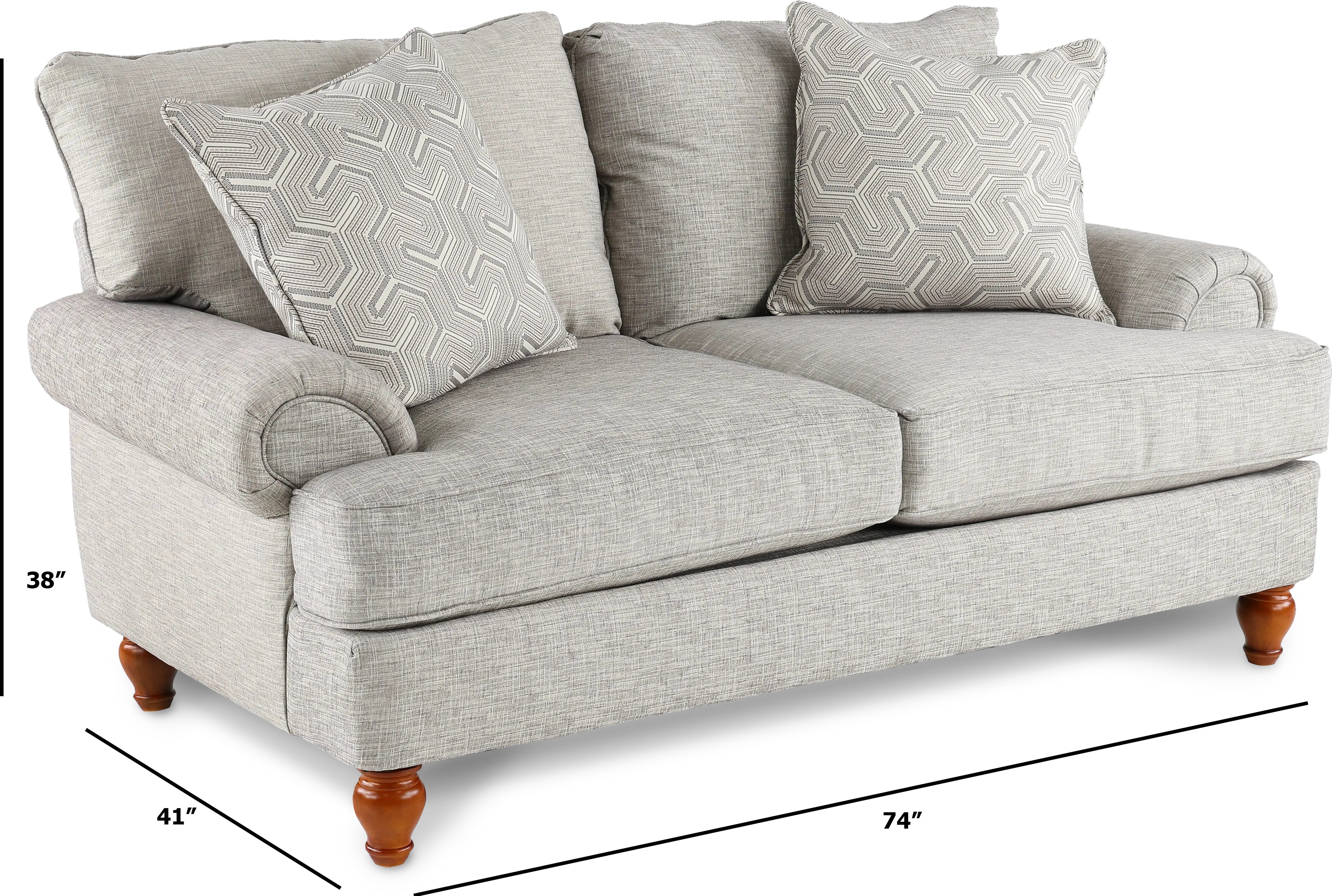 Cobblestone Gray Loveseat