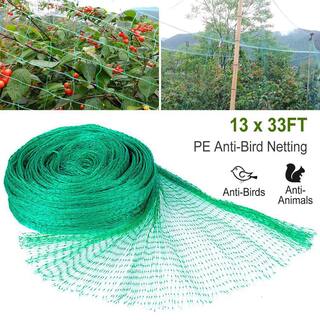 Cisvio 13 ft. x 33 ft. Garden Netting Heavy-Duty PE Anti Bird Netting Plants Fruits Tree Vegetables Protection Netting Net D0102HA99EG