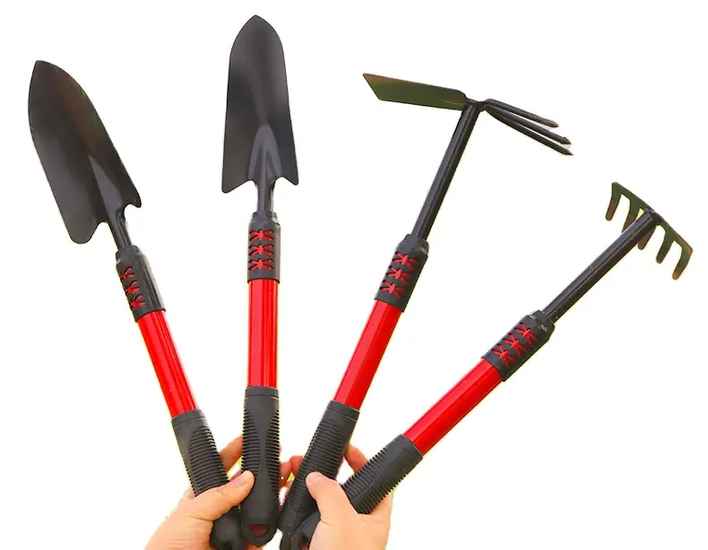 Durable Garden Hand Tools4pcs Gardening Tools with Soft Rubberized Non Slip Handle Garden tool set