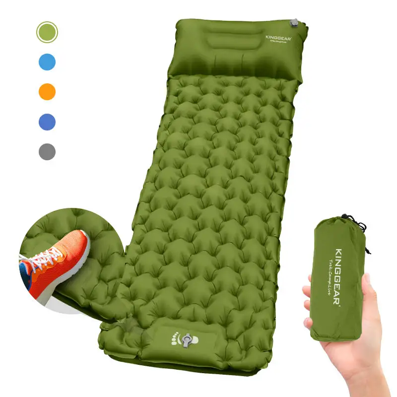 outdoor custom logo camping inflatable camping sleeping pad sleeping mat Pad air mattress